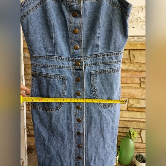Blue Denim Button-Down Dress_Medium - Picture 9 of 9